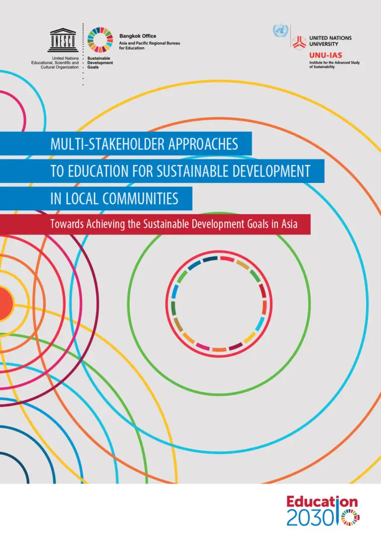 MULTI-STAKEHOLDER APPROACHES TO EDUCATION FOR SUSTAINABLE DEVELO